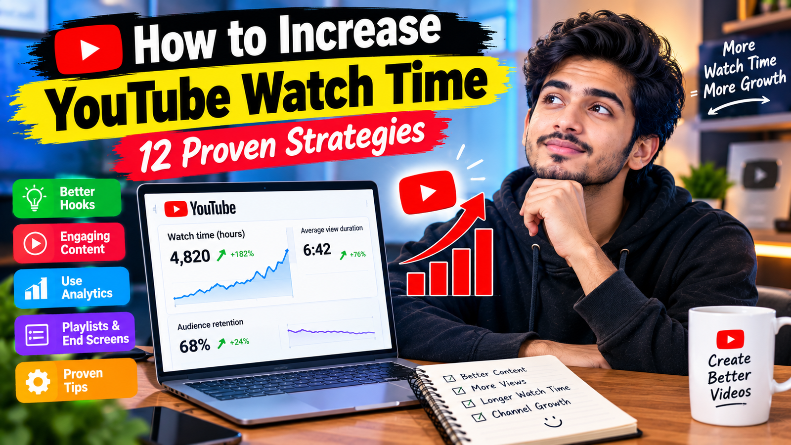 How to Increase YouTube Watch Time: 12 Proven Strategies