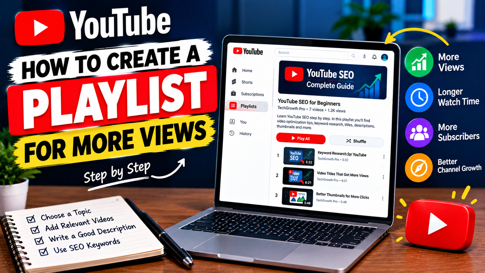 How to Create a YouTube Playlist for More Views