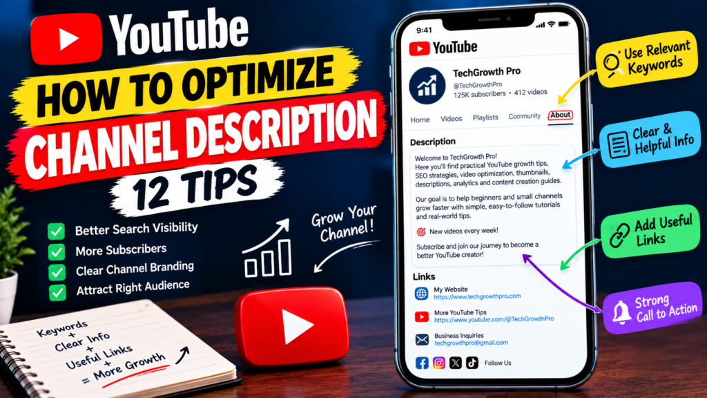How to Optimize YouTube Channel Description