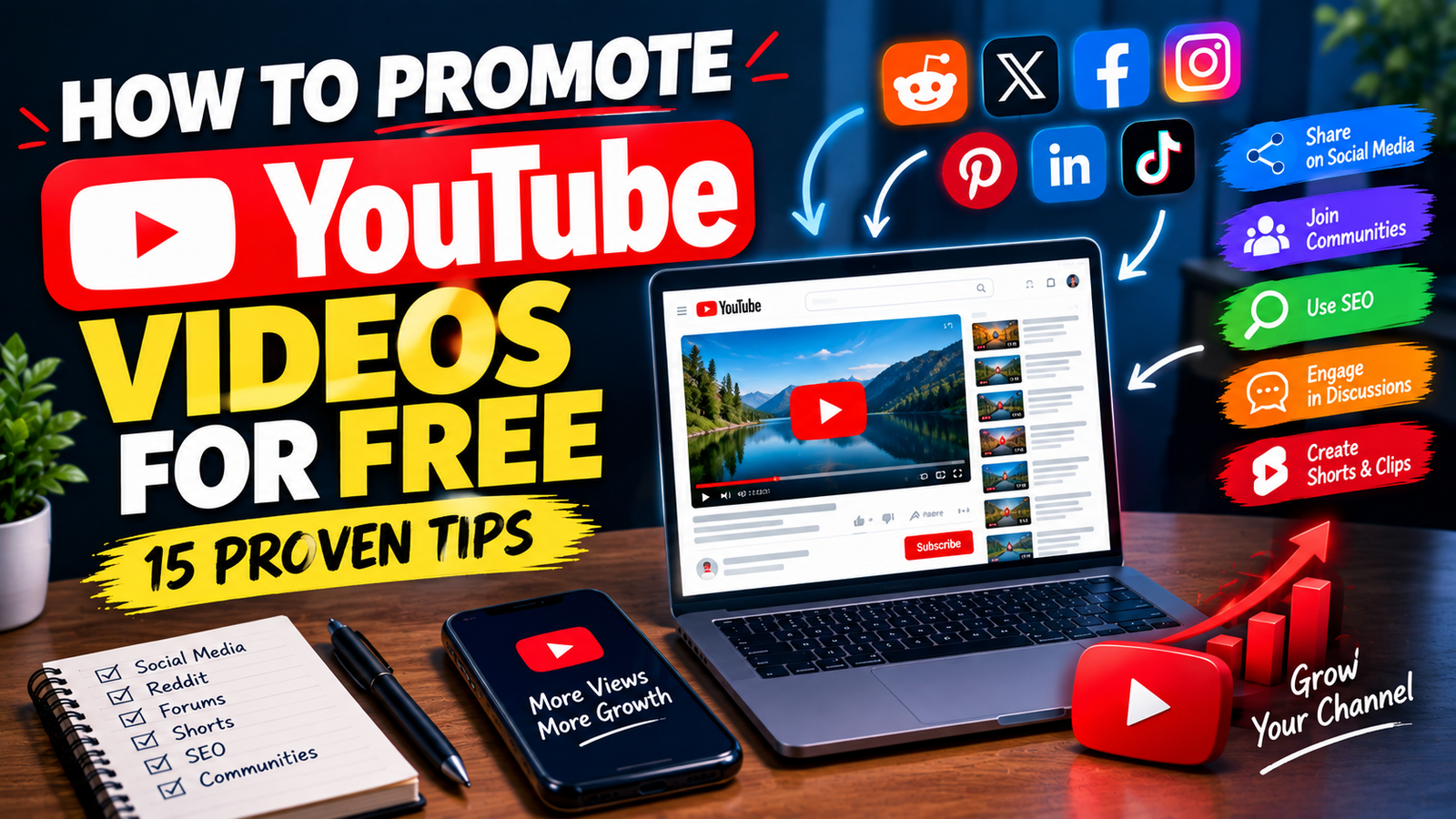How to Promote YouTube Videos for Free 15 Proven Tips